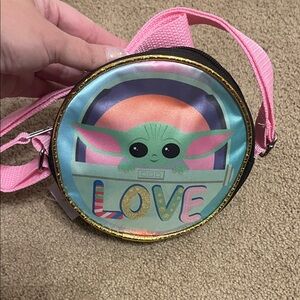 Bioworld Pink and Green Love Bag Featuring The child